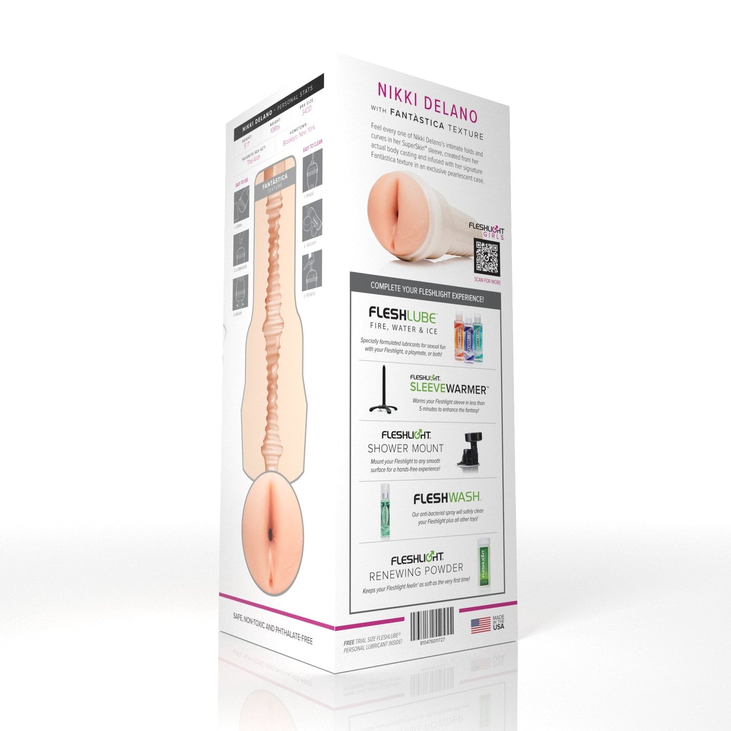 Nikki Delano Fleshlight Fantastica (Butt) With case Fleshlight