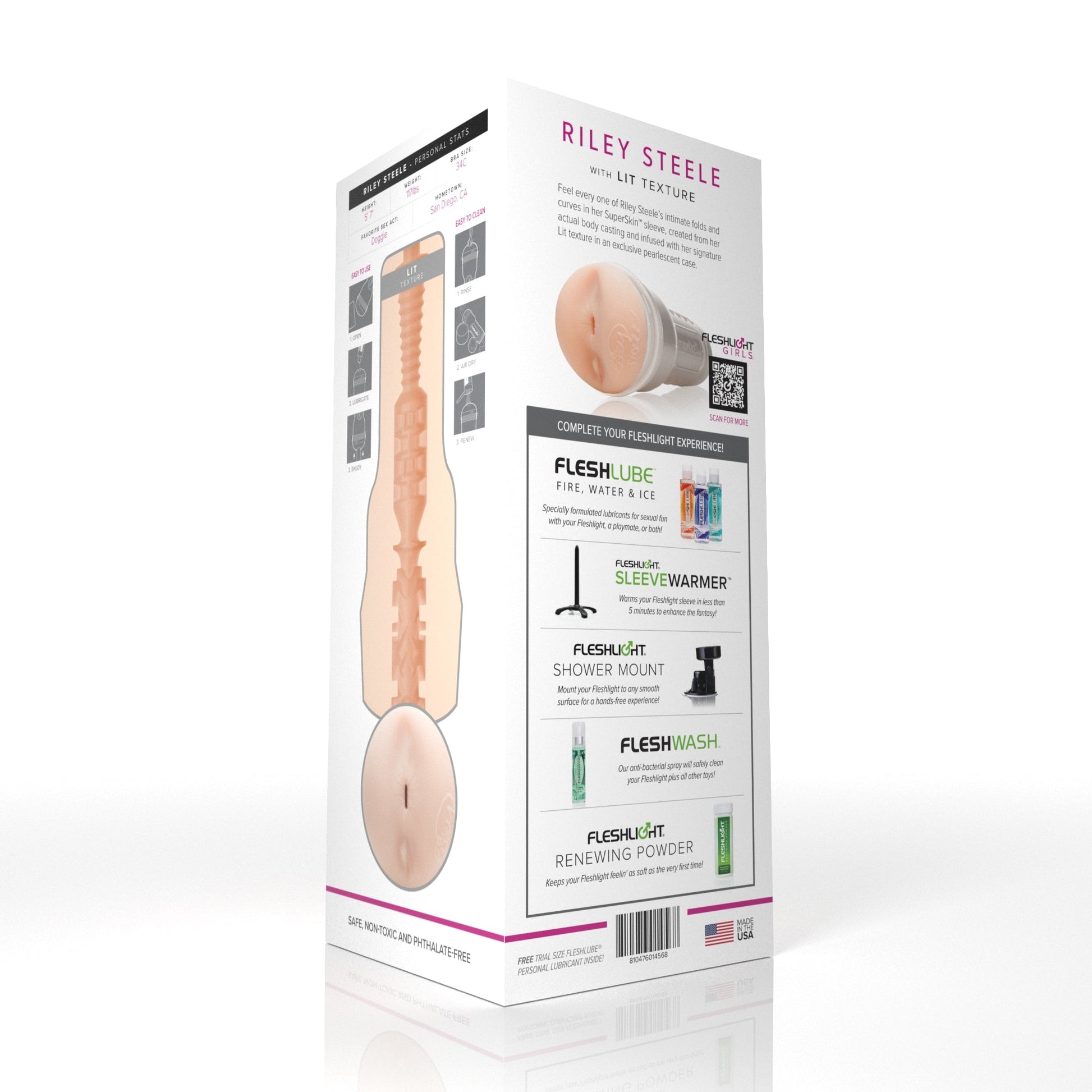 Riley Steele Fleshlight Lit (Butt) With case Fleshlight